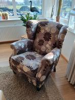 Gebloemde fauteuil, Huis en Inrichting, Ophalen, Gebruikt, 75 tot 100 cm, 50 tot 75 cm