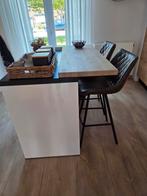 2 mooie barstoelen taupe, Huis en Inrichting, Stoelen, Ophalen, Zo goed als nieuw, Twee