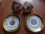 Kop en schotel 2x Bavaria 24 karat gold - gouden kopjes, Antiek en Kunst, Ophalen of Verzenden