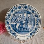 Gaaf wandbord Royal Goedewagen De Pasteibakker Delfts blauw, Antiek en Kunst, Ophalen of Verzenden