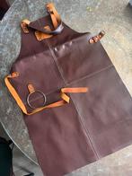Leren/heren schort, Huis en Inrichting, Keuken | Textiel, Ophalen of Verzenden, Zo goed als nieuw, Schort