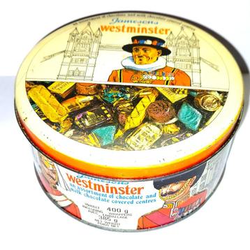 Jameson's Westminster Chocolade Koninklijk Vintage blik beschikbaar voor biedingen
