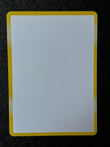 Zeer zeer zeldzame yellow border white filler Pokemon kaart beschikbaar voor biedingen