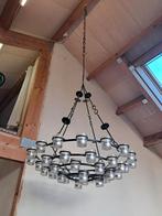 Prachtige smeedijzeren kroonluchter voor 40 waxinelichten, Ophalen, Zo goed als nieuw