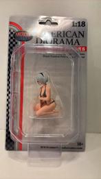 Figuur cosplay girl American diorama 1.18, Hobby en Vrije tijd, Modelauto's | 1:18, Overige merken, Ophalen of Verzenden, Motor
