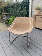 Unieke fauteuil in poly rotan, Tuin en Terras, Tuinstoelen, Zo goed als nieuw, Rotan, Ophalen