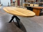 Eiken tafel ovaal 250x110cm, Huis en Inrichting, Tafels | Eettafels, Ophalen