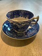 Wood & Sons English Scenery blauw-wit – kop & schotel, Ophalen of Verzenden