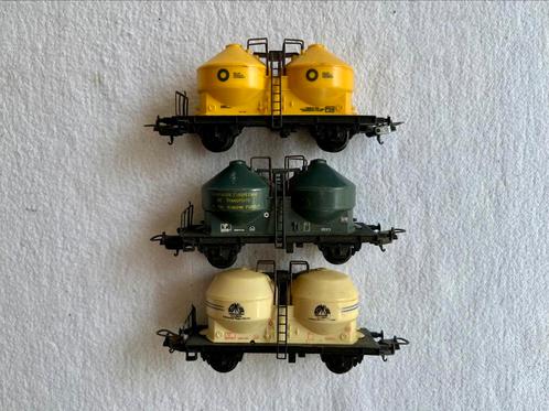 3x Lima silowagens BR en SNCF, Hobby en Vrije tijd, Modeltreinen | H0, Gebruikt, Wagon, Gelijkstroom of Wisselstroom, Lima, Ophalen of Verzenden