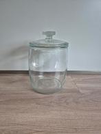 Glazen pot stolp met deksel  25 cm hoog, Ophalen of Verzenden, Nieuw