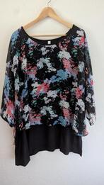 Tuniek dubbellaags, Ophalen of Verzenden, Zo goed als nieuw, Zwart, Blouse of Tuniek