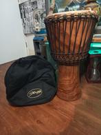 Djembe Trommel met Stagg Tas, Muziek en Instrumenten, Percussie, Ophalen of Verzenden, Zo goed als nieuw, Trommel