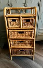 Rotan ladenkastje met 5 lades, Ophalen, Gebruikt