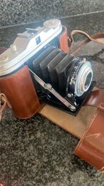Vintage meer dan 70 jaar oud Agfa foto camera met leren tas, Ophalen of Verzenden, Gebruikt, Compact, Overige Merken