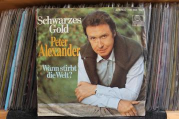 7" Single Peter Alexander - Schwarzes Gold / Wann Stirbt Die beschikbaar voor biedingen
