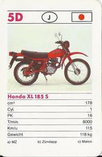 F265 motorkaartje 5d honda xl 185 s, Ophalen of Verzenden, Zo goed als nieuw