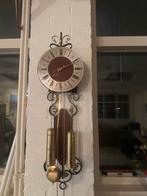 Antieke Wandklok met Slinger en Gewichten, Ophalen of Verzenden