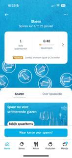 volle spaarkaart glaszegels AH, Albert Heijn, Ophalen