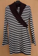 NIEUW: Witte/ donkerbruin gestreepte tuniektrui maat 36/38, Kleding | Dames, Truien en Vesten, Ophalen of Verzenden, Zo goed als nieuw