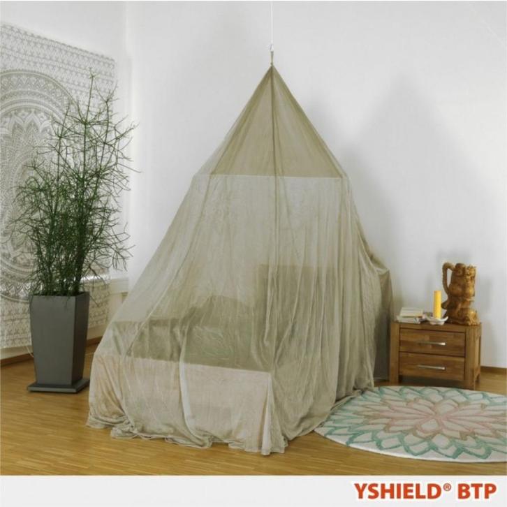 Anti-stralings-baldakijn, Huis en Inrichting, Slaapkamer | Beddengoed, Nieuw, Eenpersoons, Beige, Ophalen of Verzenden