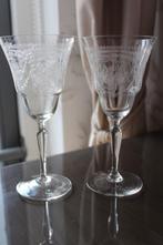 Antieke Franse Art Deco wijnglazen, set van 3 c 1930, Ophalen of Verzenden