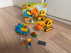 Lego Duplo Graafmachine en Vrachtwagen, Kinderen en Baby's, Speelgoed | Duplo en Lego, Ophalen of Verzenden, Complete set, Duplo