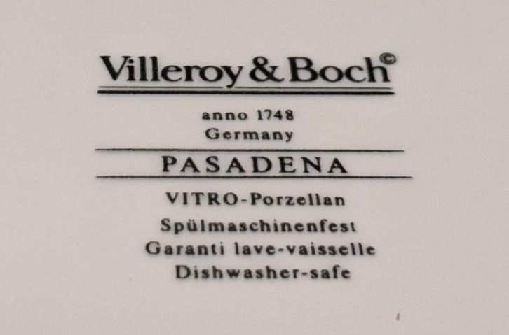 Villeroy en Boch Pasadena - eetservies - Piekfijn !!, Huis en Inrichting, Keuken | Servies, Zo goed als nieuw, Overige stijlen
