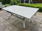 Tuintafel met fraai hardstenenblad, maat:170cm x90cm, Tuin en Terras, Ophalen, Gebruikt, Rechthoekig, Overige materialen