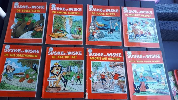 8 stuks Suske en Wiske stripalbums met loge van eerste druk, Boeken, Stripboeken, Gelezen, Meerdere stripboeken, Ophalen