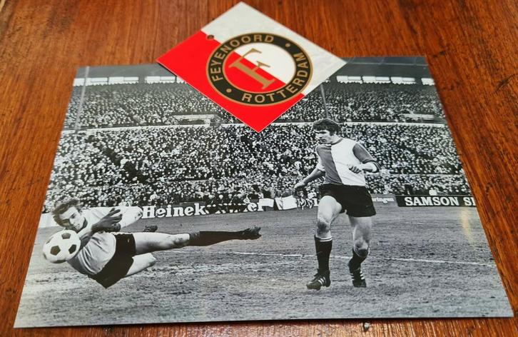 Willem van Hanegem Feyenoord Jan van Beveren Sparta 1970, Verzamelen, Sportartikelen en Voetbal, Zo goed als nieuw, Overige typen