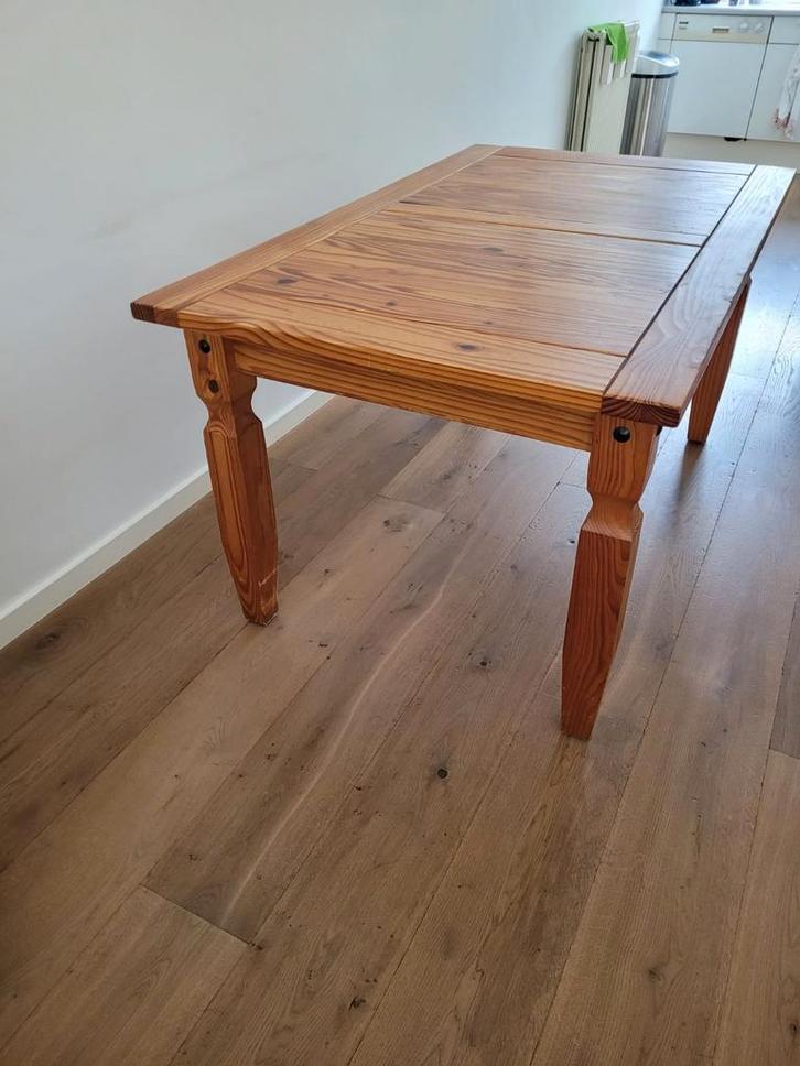 Mexicaanse Grenen Tafel, Huis en Inrichting, Tafels | Eettafels, Gebruikt, 50 tot 100 cm, 150 tot 200 cm, Vier personen, Rechthoekig