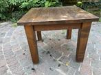 Vierkant Houten Bijzettafeltje 60x60cm, Huis en Inrichting, Tafels | Eettafels, Ophalen, Gebruikt, Tot twee personen, 50 tot 100 cm