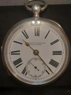 Antiek Zilver Jones & Company zakhorloge uit ca 1880, Antiek en Kunst, Antiek | Klokken, Ophalen of Verzenden