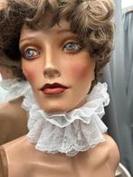 Opstaande Witte Feestkraag - Elegant Accessoire, Antiek en Kunst, Curiosa en Brocante, Ophalen of Verzenden