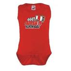 Baby romper tekst "Papa en ik kijken Ajax ", Maat XS of kleiner, Ophalen of Verzenden, Nieuw, Clubaccessoires