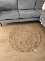 Nieuw - Rond Jute Vloerkleed Madras 100cm Leen Bakker, 100 tot 150 cm, Beige, Rond, Nieuw