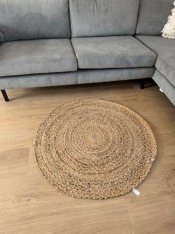 Nieuw - Rond Jute Vloerkleed Madras 100cm Leen Bakker beschikbaar voor biedingen