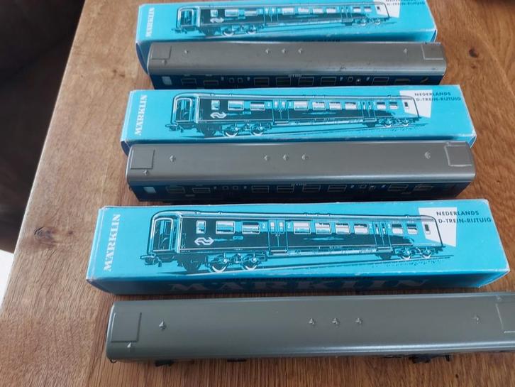 3 Märklin NS 2 de klas intercity rtg'n artnr 4049+verl in ov, Hobby en Vrije tijd, Modeltreinen | H0, Zo goed als nieuw, Wagon