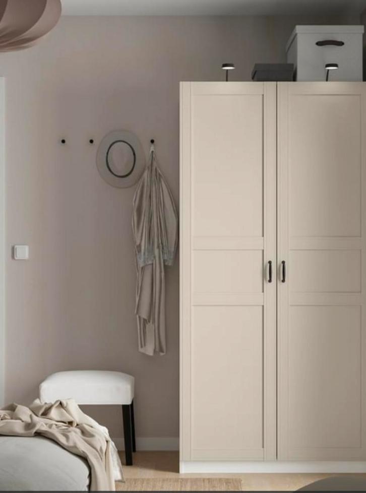 Ikea Pax kast mét Flisberget deuren, Huis en Inrichting, Kasten | Kledingkasten, Gebruikt, 200 cm of meer, 50 tot 100 cm, Ophalen
