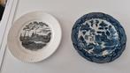 2 oude schotels wandborden haarlem- chinees, Ophalen of Verzenden