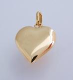 Groot 14 karaat Gouden Hart Hartje Kettinghanger Hanger., Jw, Verzenden, Nieuw, Hart