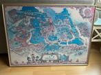 Tokyo DisneySEA plattegrond ingelijst 93 x 69 cm Disney, Overige typen, Gebruikt, Ophalen