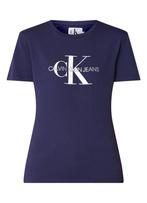 Calvin Klein blauwe Monogram t-shirt shirt maat XS, Nieuw, Maat 34 (XS) of kleiner, Blauw, Ophalen of Verzenden