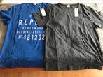 Replay Beachwear t-shirt opdruk maat L blauw of antraciet M, Maat 52/54 (L), Blauw, Nieuw, Ophalen of Verzenden