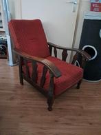 Vintage Rookstoel met Verstelbare Rugleuning, Huis en Inrichting, Fauteuils, Ophalen, Hout, Gebruikt, Vintage