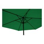 Parasol 3 meter met molen en 6 baleinen groen, Tuin en Terras, Parasols, Ophalen of Verzenden, Nieuw, Stokparasol
