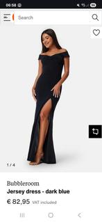 Galajurk - Bubbleroom Jersey Dress, Maat 38/40 (M), Galajurk, Zwart, Zalando