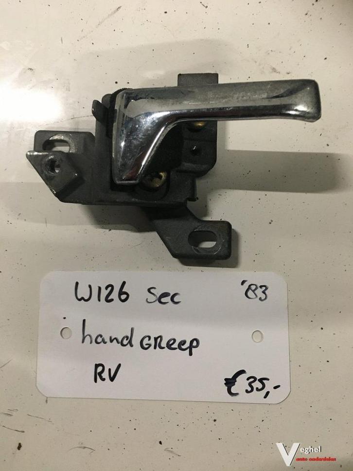 Mercedes w126 Sec 1983 Deurgreep Rechtsvoor chrome, Auto-onderdelen, Carrosserie en Plaatwerk, Deur, Gebruikt, Ophalen of Verzenden