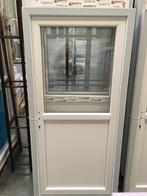 Kunststof buitendeur 98 x 215 1/2 glas wit RAL 9016, Doe-het-zelf en Verbouw, Kozijnen en Schuifpuien, Kunststof, Deurkozijn, Niet ingevuld