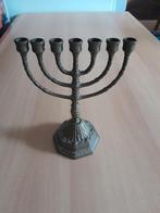 Vintage Menora ( 7-armige kandelaar ) izgs Israel Judaica, Ophalen